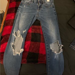 size 00 american eagle skinny jeans